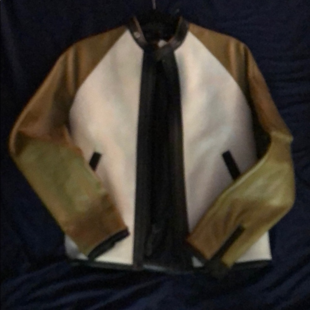 Authentic bomber leather jacket for men